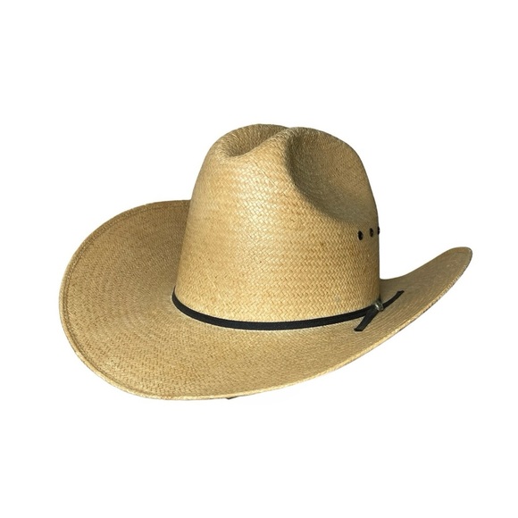 Western straw hat one size unisex imported - Picture 2 of 8